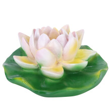 Kunstmatige drijvende bloemen van hars, levensechte lotusornamenten voor vijver, zwembad en tuin, realistische waterleliedecoratie voor tuin,