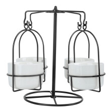 Ensembles de jardinières pour plantes succulentes, supports décoratifs pour plantes, en fer massif recouvert de peinture antirouille, adaptés à