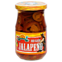 Cantina Mexicana Rote Geschnittene Jalapeños 190g