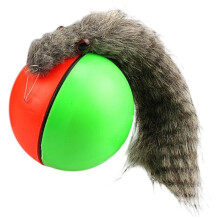 5-Teiliges Elektrisches Wiesel-Rollball-Spielzeug für Hunde und Katzen - Ideal zum Kauen, Zähneknirschen und Krallenwetzen