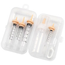 Pet Nursing Kit, Kitten Bottle Feeding Set with Nursing Nipples, Formula Dispenser, Liquid Syringe