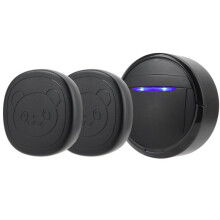Sonnette Tactile pour Chien Sans Fil, Étanche, avec Fonction SOS, 2 Émetteurs et 1 Récepteur, pour Animaux de Compagnie, Prise Européenne