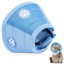 Halskrause Katze Schutzkragen, Einstellbarer Kragen Katzen Halskrause Halsband, Weicher Schaum Katzenkragen Leckschutz Wiederherstellung Halskrausen