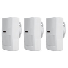 3PCS 12V Wired Passive Infrared PIR Motion Detector Burglar Alarm 20KG Pet-Proof for Home Security Alarm System