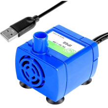 Ersatzpumpe für Katzenbrunnen - Extrem Leise Haustierbrunnenpumpe DR-DC160 mit 1,8 M USB-Kabel