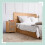 Bedside Table with Bamboo Frame and Rattan Doors 2