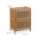 Bedside Table with Bamboo Frame and Rattan Doors 4