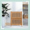 Bedside Table with Bamboo Frame and Rattan Doors 5
