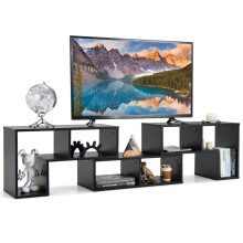 Suport TV modular din lemn, 3 piese, se potrivește televizoarelor de până la 65 inchi