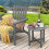 Outdoor Side Table, Weatherproof HDPE, 46 cm, Grey 1