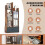 7-Tier Open Bookshelf with Drawer, 53x24x118 cm, Brown 1