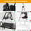 3-Step Folding Ladder, Non-Slip, Metal, Black 3