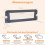 Foldable Toddler Bed Rail with Adjustable Straps, 121x40.5x42 cm, Gray 2