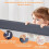 Foldable Toddler Bed Rail with Adjustable Straps, 121x40.5x42 cm, Gray 4