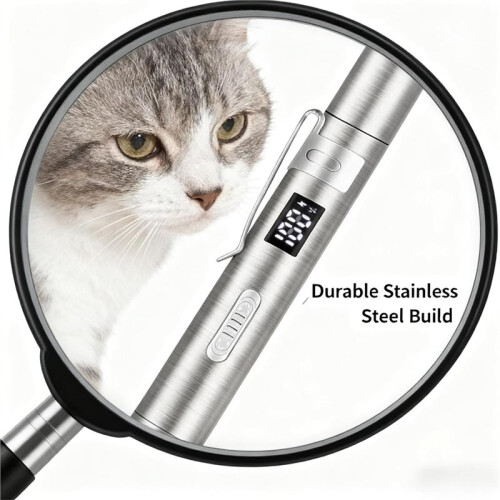 Interactive Cat Toy Pointer Digital Cat Teaser Stick, Infrared Flashlight, Charging Cat Teaser Multi-Functional Toy B 2