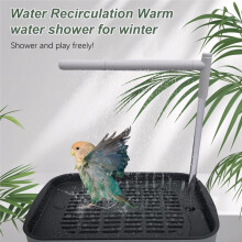 Automatic Pet Birds Parrots Bath Circulating Water Bathtub USB Electric Parakeet Bathtub Shower Fountain Birds Supplies