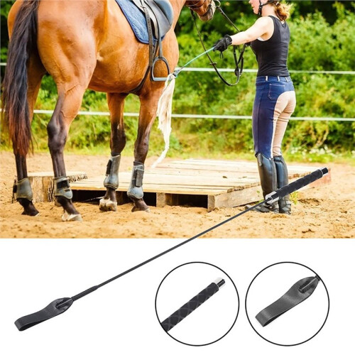 Chicote de Adestramento para Cães e Cavalos: Bastão Resistente e com Som para Controle Comportamental 2