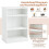3-Tier White Bookshelf with Adjustable Shelves, 50x30x75 cm 4