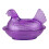 Pot à bonbons couvert de poule en plastique polyvalent-Violet 1