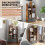 7-Tier Open Bookshelf with Drawer, 53x24x118 cm, Brown 5