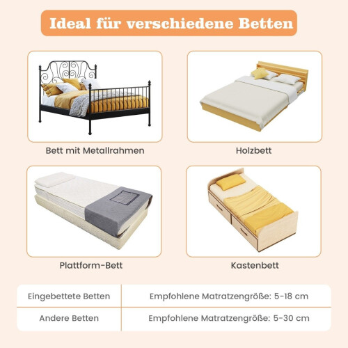 Foldable Toddler Bed Rail with Adjustable Straps, 121x40.5x42 cm 2