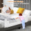 Foldable Toddler Bed Rail with Adjustable Straps, 121x40.5x42 cm 5