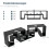 Suporte modular de madeira para TV, 3 peças, compatível com TVs de até 65" 2