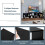 Suporte modular de madeira para TV, 3 peças, compatível com TVs de até 65" 5