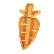 Natural Wood Easter Tray Fruit Serving Plate With-carrot