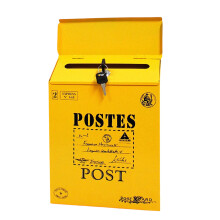 Iron Postal Box Locking Mechanism-Yellow big characters
