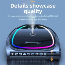Solar Car Aromatherapy Ornaments Temporary Parking Number Plate High-End Car Perfume New Car Deodorizing Decoration