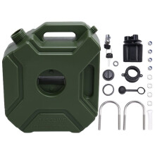 5L Liter Grüner Kraftstofftank Kanister Auto Motorrad Ersatz Benzin Öltank Backup Jerrycan Kraftstoffkanister mit Schloss und Schlüssel