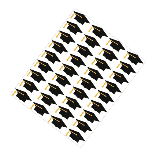 10Sheets Graduation Cap Sticker For Scrapbooking Classroom
