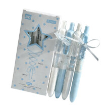 Stylo Gel à ruban de dentelle, poignée ergonomique, encres-N2