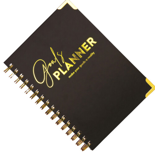 Wochen- und Monatsplaner mit festem Einband, 210 x 140-Schwarz