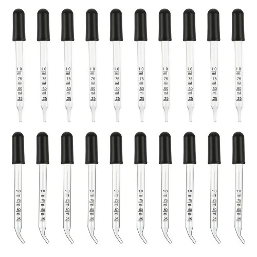 20 Stück 1 ml abgestufte-gerader Ellenbogen