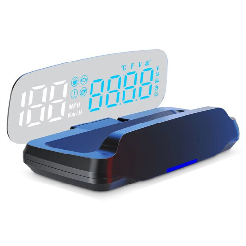 C7B Auto OBD HUD   Display Tachometer mit Voltmeter Kompass Wassertemperatur Projektor Navigation Smartphone Halterung