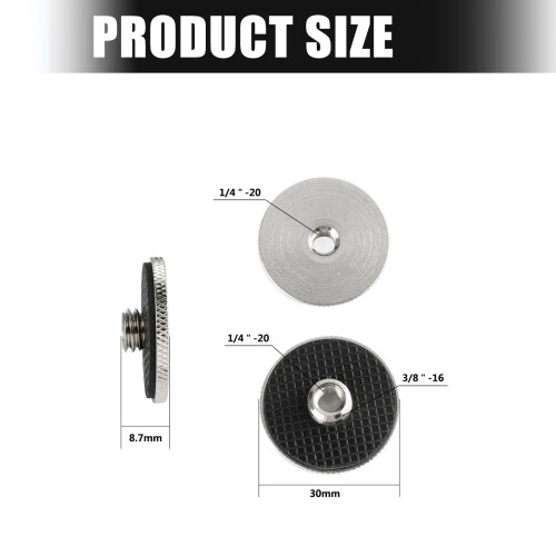Multipurpose Camera Thread Converter 1/4inch-20 Female To 2
