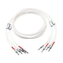 Flexible Speaker Wire with Carbon Fibered-1.5m banana to banana