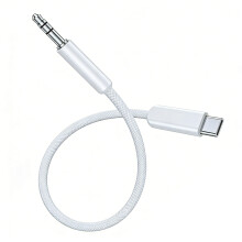 Standard USB C To 3 5mm Sound Cable Wire For Seamlessly-White