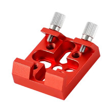 Selles en queue d'aronde anodisées rouges et noires pour-Rouge