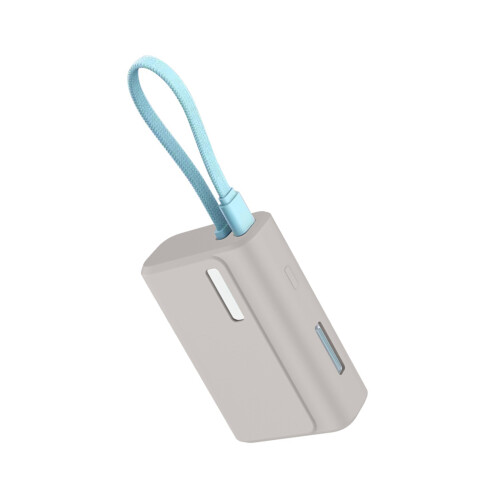Peau de étui de protection en silicone pour puissance-Gris