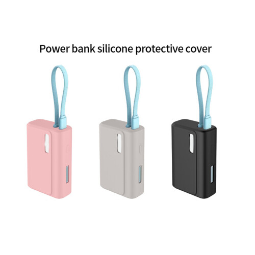 Housse en silicone élastique pour CP13 Mobile Power-Noir 1