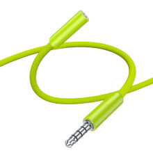 Fil de câble sonore mâle à femelle de 3,5 mm pour-l'herbe verte