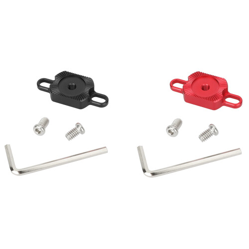 M6 Rosette Mount L Shape Extension Arm with 1/4inch-20-Red 1