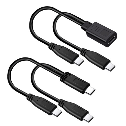 Câble de chargement séparateur USB C, sortie 5V 3A, cordon-B 1
