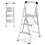 3-Step Folding Aluminum Ladder, Non-Slip, Portable 1