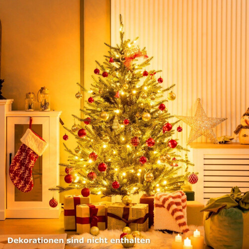 Árvore de Natal artificial de 136 cm com 180 luzes LED