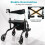 2-in-1-Rollator und Rollstuhl, leicht, höhenverstellbar 5