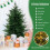 Árvore de Natal artificial de 136 cm com 180 luzes LED 5